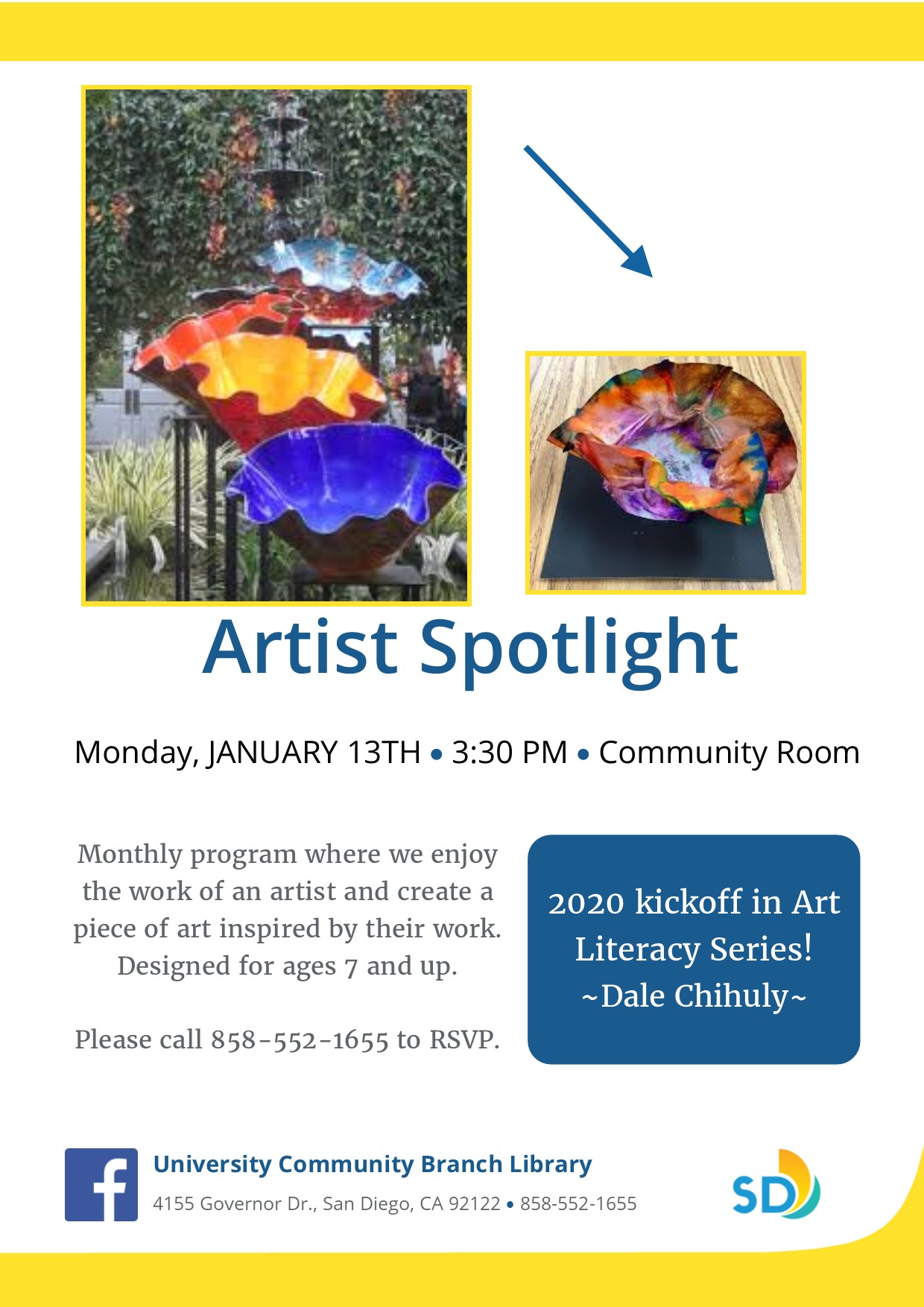 Artist Spotlight for Kids San Diego Public Library